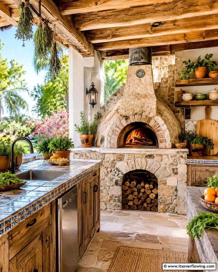 Pizza Oven Addition - 20 Stylish Lanai Kitchen Ideas for Indoor-Outdoor Living