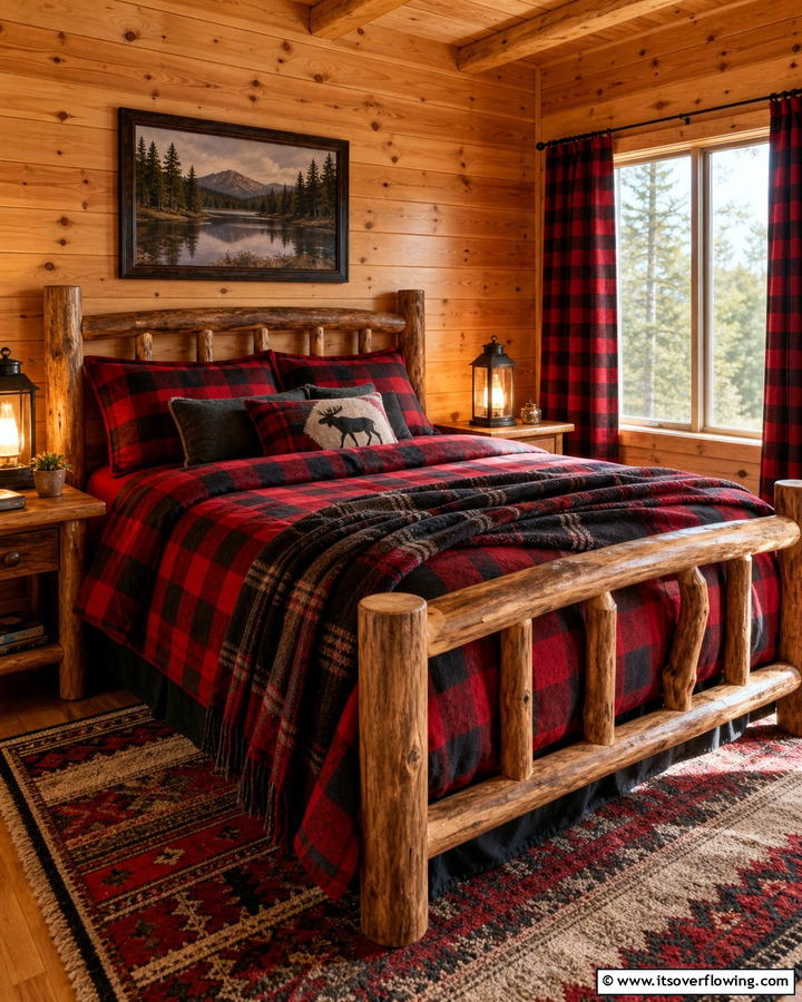 Plaid and Flannel Fabrics - 25 Cabin Decor Ideas for a Cozy Retreat