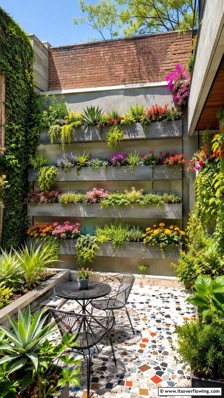 Planter Wall - 30 Garden Wall Ideas for Vertical Planting and Privacy Screens