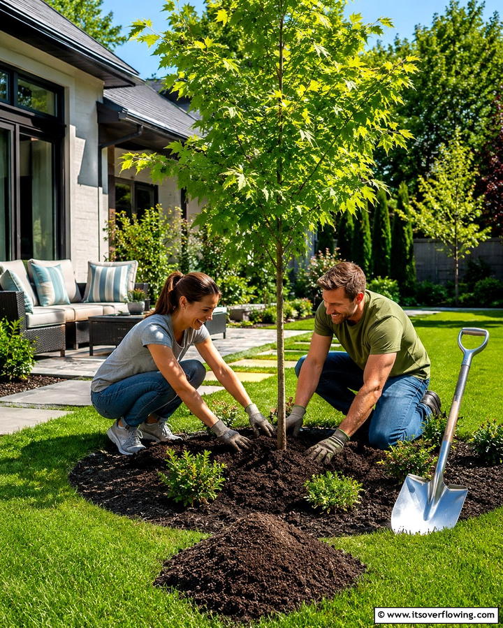 Planting a Tree Together - 30 Romantic Wedding Anniversary Celebration Ideas