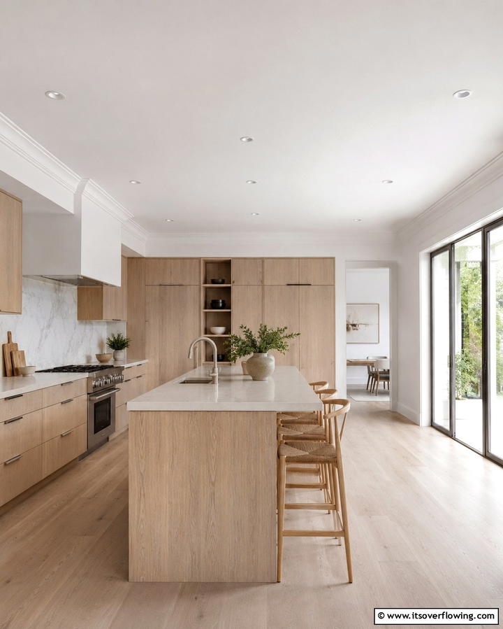 Plaster Ceiling Elegance - 25 Beautiful Kitchen Ceiling Ideas to Elevate Your Space