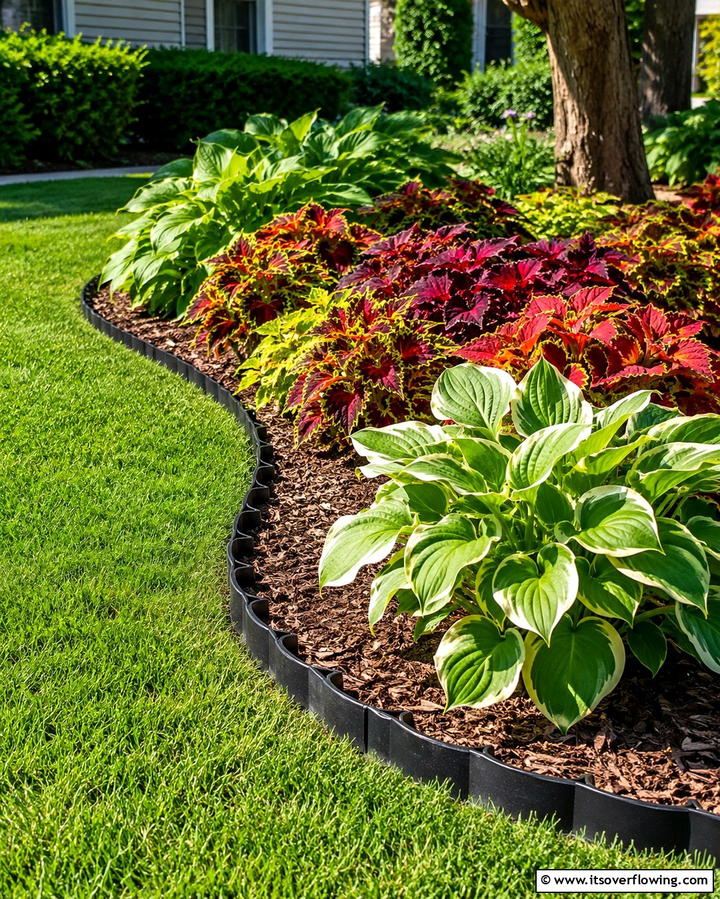 Plastic Edging for Budget Friendly Solutions - 25 Low Maintenance Garden Border Ideas for Easy Landscaping