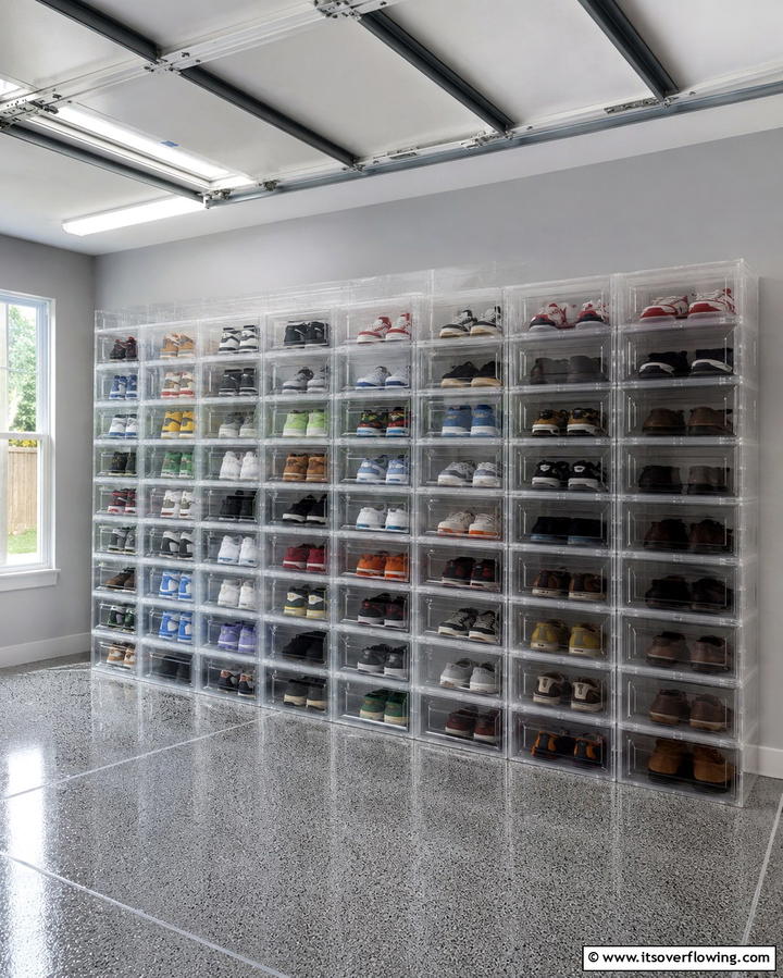 Plastic Stackable Shoe Boxes - 25 Outdoor Shoe Storage Ideas for Organized Spaces