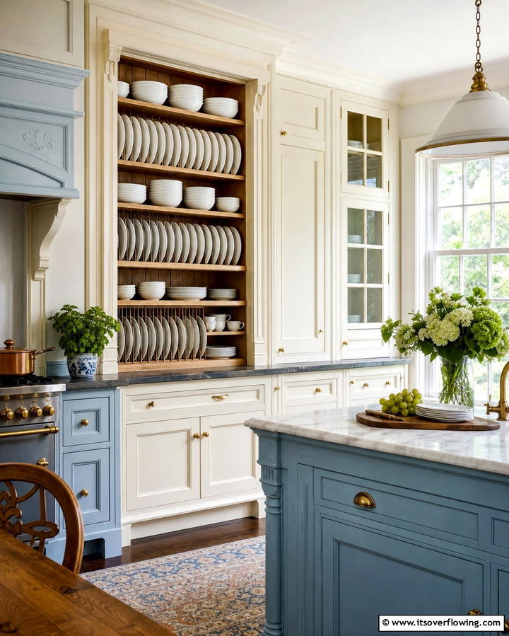 Plate RacksExact - 25 Traditional Kitchen Ideas for Timeless Elegance