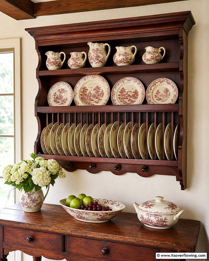 Plate RacksOne - 25 Traditional Kitchen Ideas for Timeless Elegance