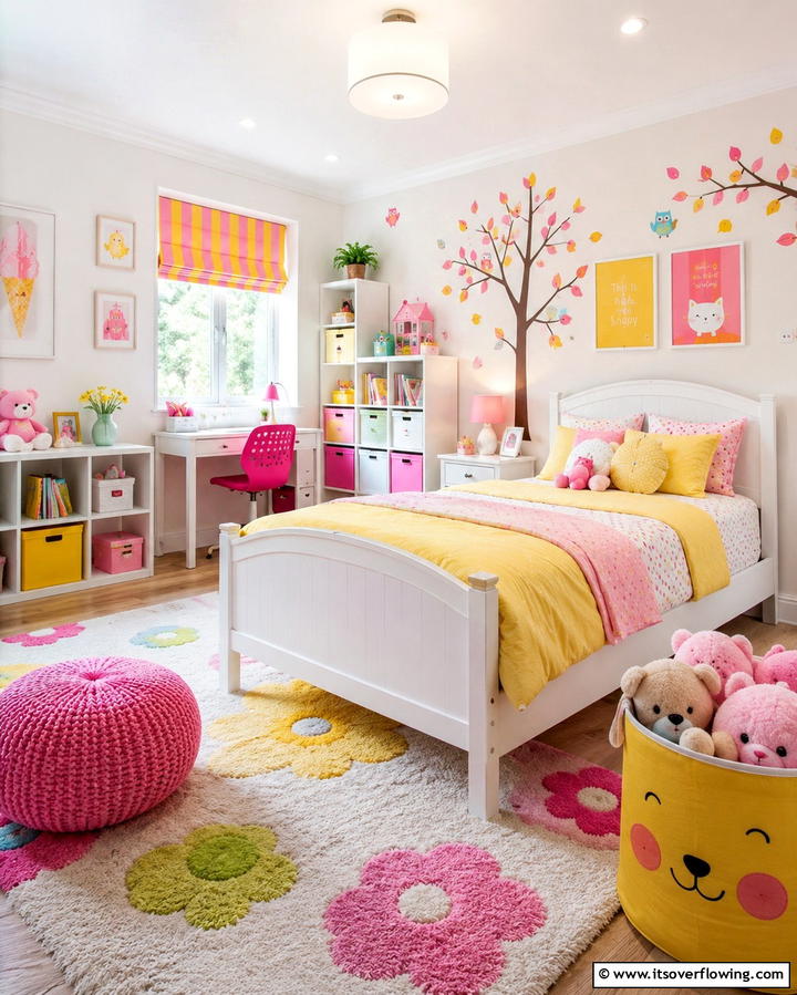 Playful Childrens Rooms - 30 Yellow and Pink Decor Ideas- Vibrant Home Accents