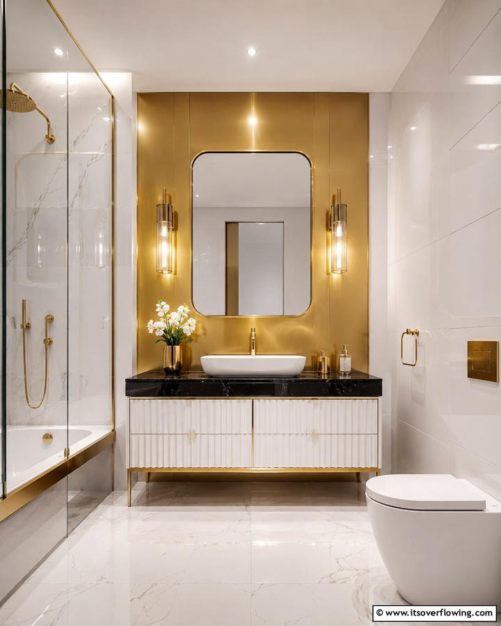 Playful Multi Color Patterns - 30 Bold Colorful Bathroom Designs to Energize Your Morning Routine