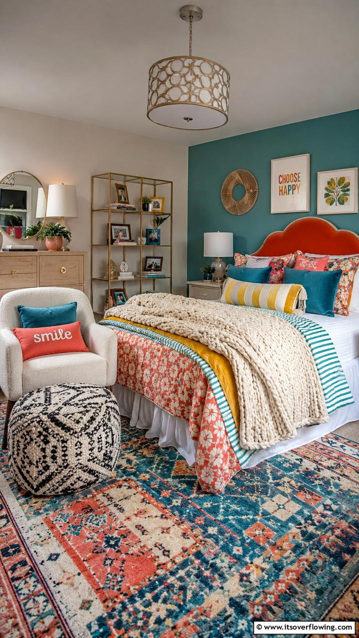 Playful Patterns and Textures - 21 Trendy Teen Girl Bedroom Decor Ideas for Personal Style