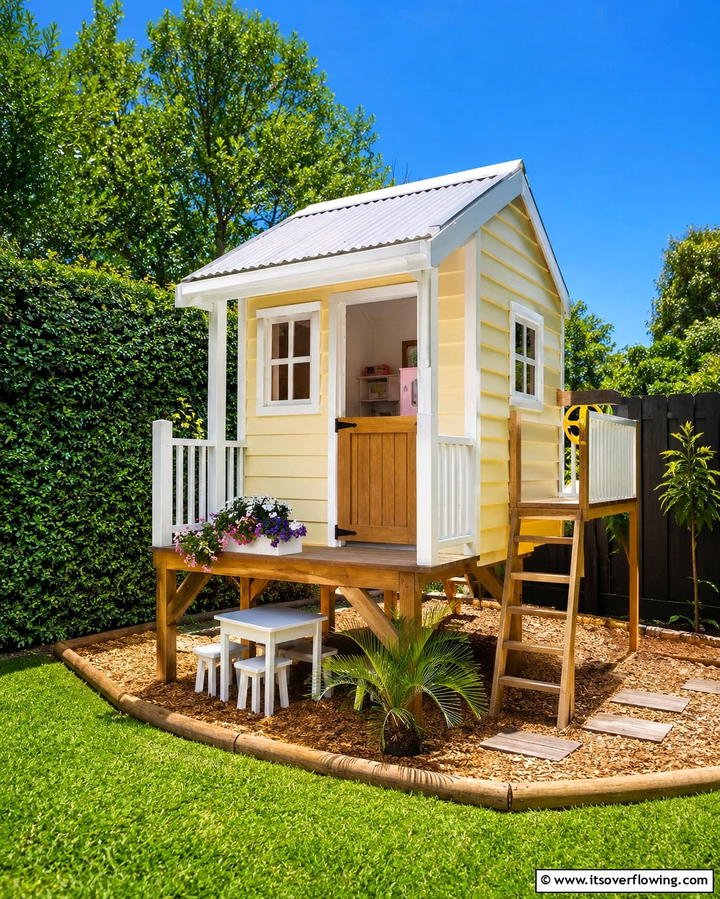Playhouse Shed - 25 Wood Shed Ideas for Functional and Stylish Storage