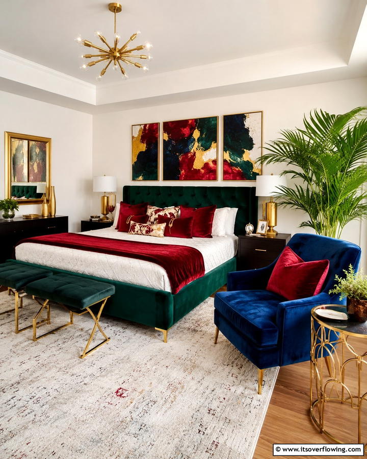Playing with Bold Colors - 25 Eclectic Bedroom Ideas to Inspire Your Space