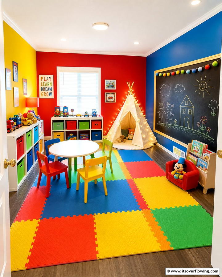 Playroom for Fun - 21 Spare Room Conversion Ideas for Multifunctional Use
