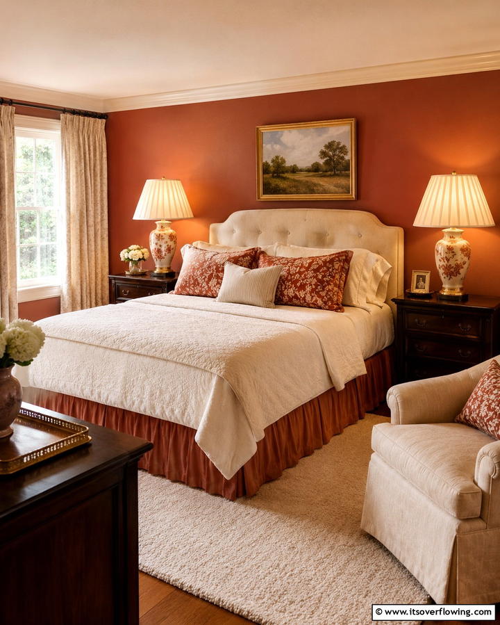 Pleated Lampshades - 25 Grandmillennial Style Bedroom Ideas for a Chic Look