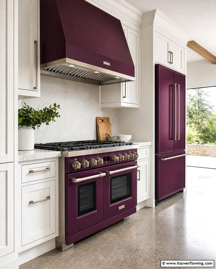Plum Colored Appliances - 25 Purple Kitchen Ideas for a Bold and Stylish Look