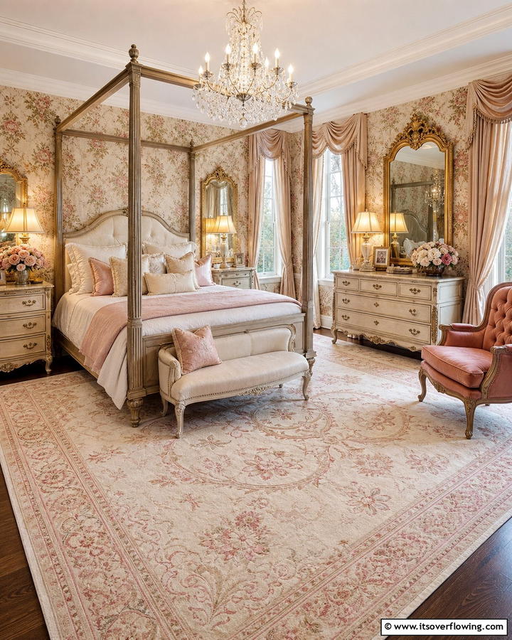 Plush Area Rug - 20 Blair Waldorf Bedroom Ideas- Chic & Elegant Styles