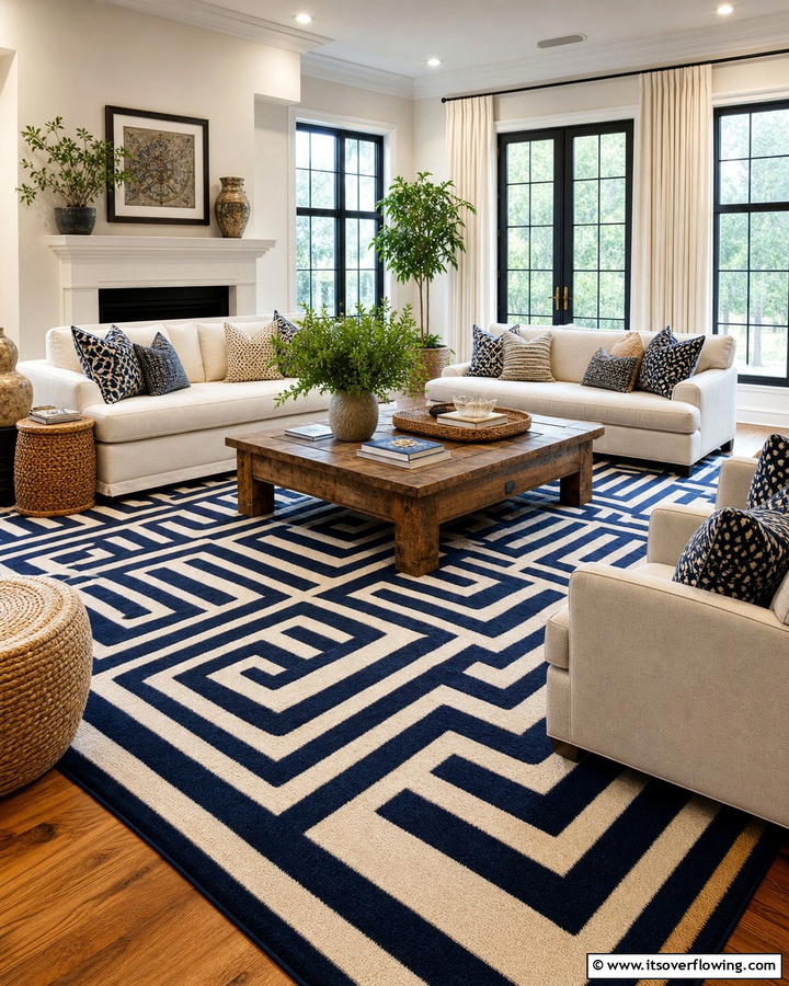 Plush Area Rugs - 20 Parlor Room Ideas to Revitalize Your Living Space