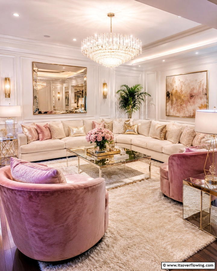 Plush Comfy Seating - 30 Glam Living Room Ideas for Luxurious Comfort