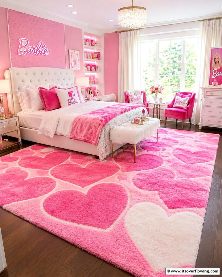 Plush Rugs and Carpets - 25 Fun Barbie Room Ideas for Kids and Collectors