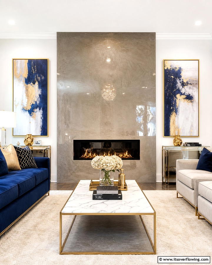 Polished Concrete for a Luxurious Touch - 20 Modern Concrete Fireplace Ideas for Your Home