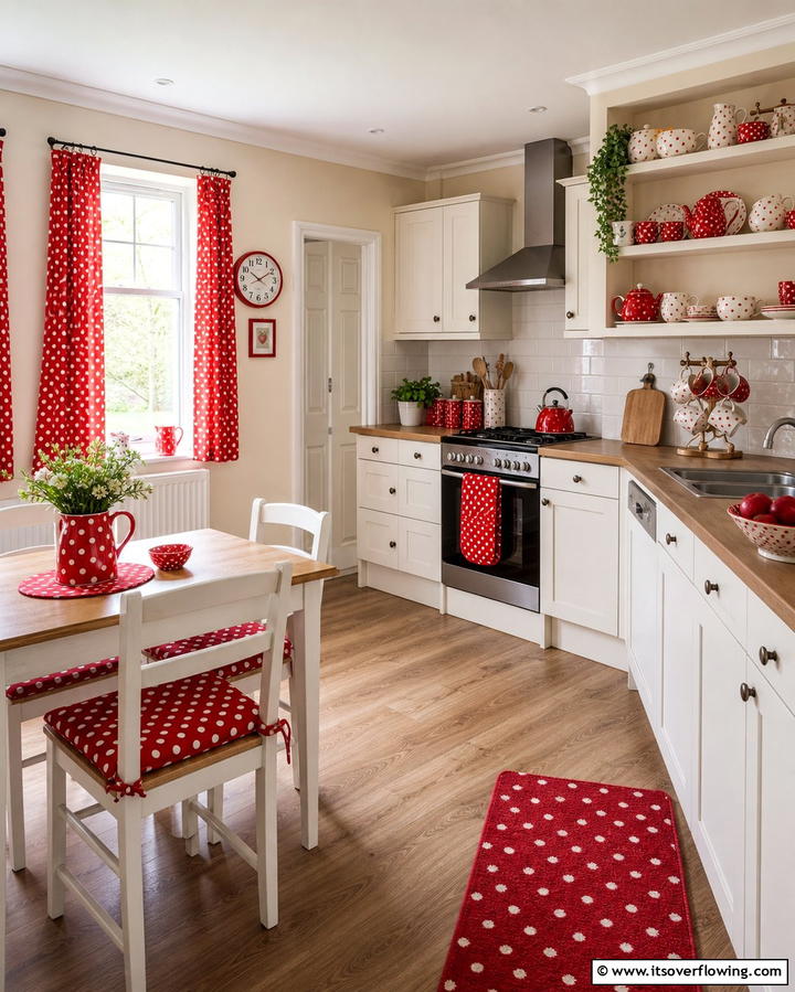 Polka Dot Accents - 25 Retro Kitchen Ideas for a Vintage Vibe