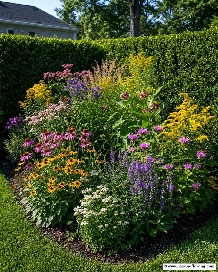 Pollinator Friendly Wildflower Corners - 25 Wildflower Garden Ideas for a Natural Look