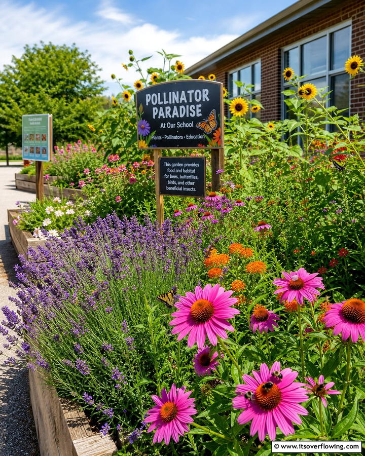 Pollinator Paradise - 20 Inspiring School Garden Ideas to Engage and Educate