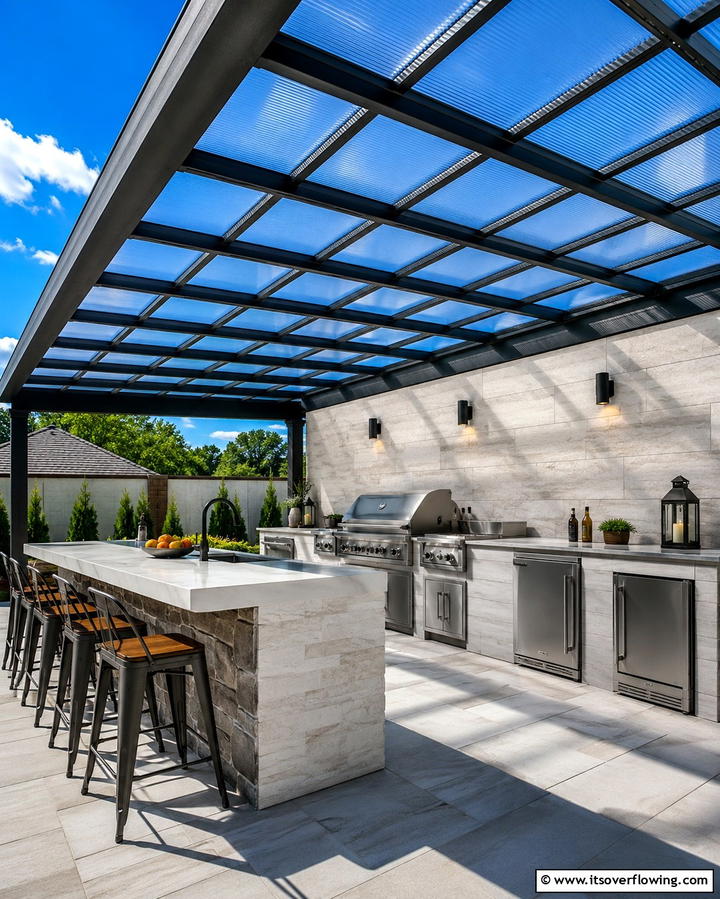 Polycarbonate Roof Panels - 25 Pergola Shade Ideas to Transform Your Outdoor Space