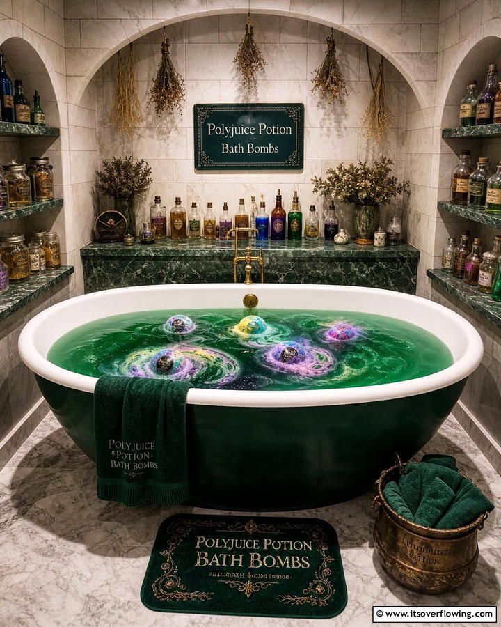 Polyjuice Potion Bath Bombs - 20 Harry Potter Bathroom Ideas for Magical Spaces