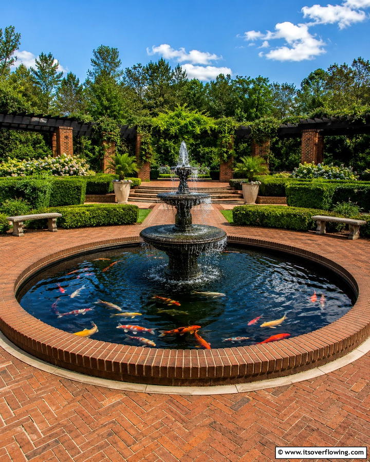 Pond with Waterfalls - 25 Koi Pond Ideas to Enhance Your Outdoor Space