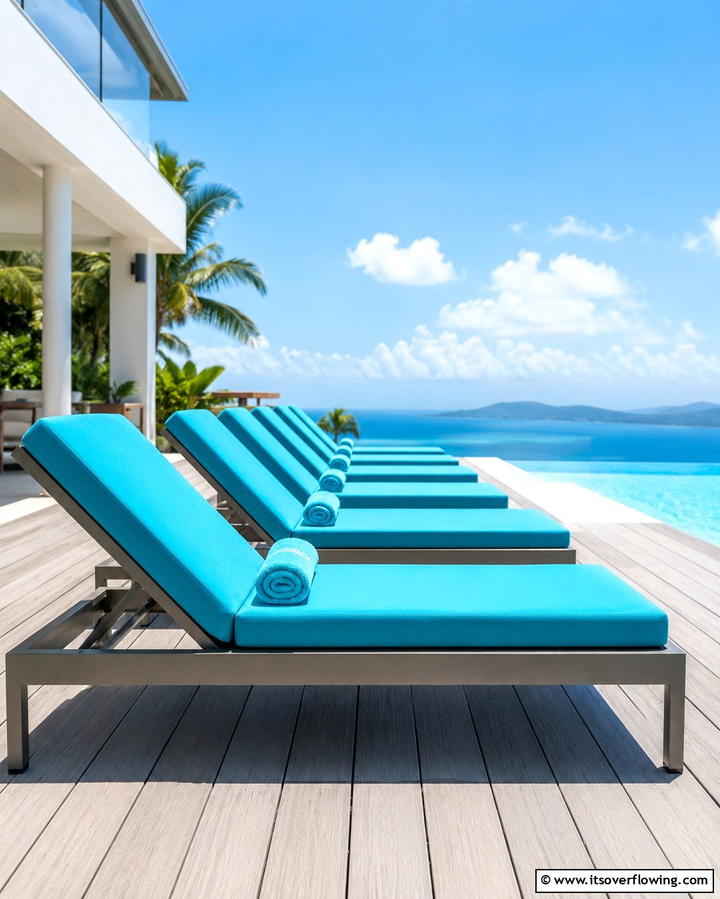 Pool Deck Loungers - 25 Pool Patio Ideas for a Relaxing Outdoor Space