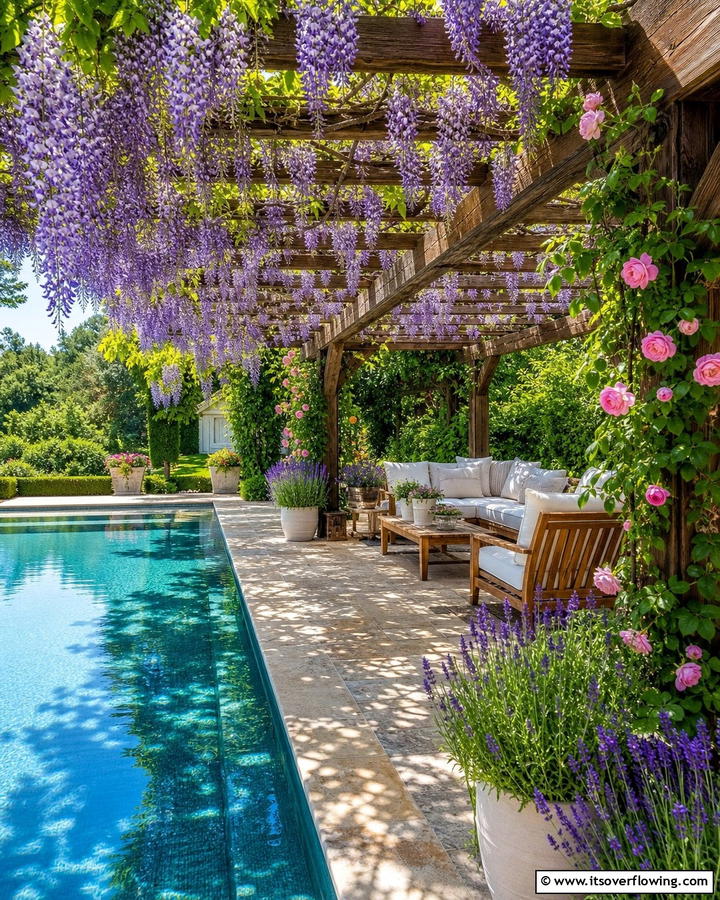 Pool Landscaping with Pergola - 17 Pool Landscaping Ideas for Tropical Backyard Escapes