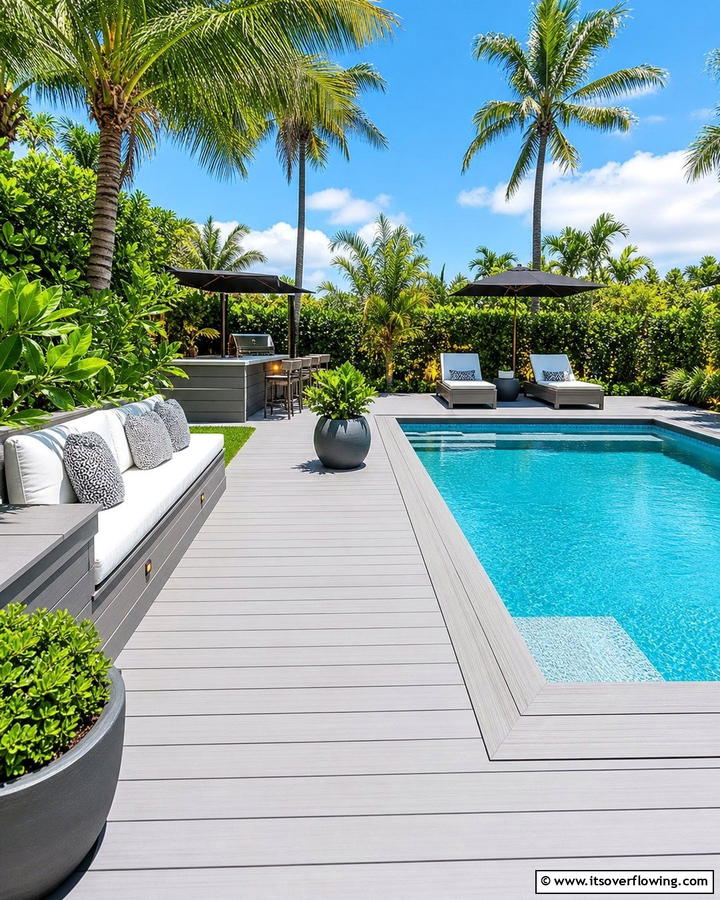 Poolside Deck Oasis - 21 Backyard Deck Ideas to Elevate Your Outdoor Living Space