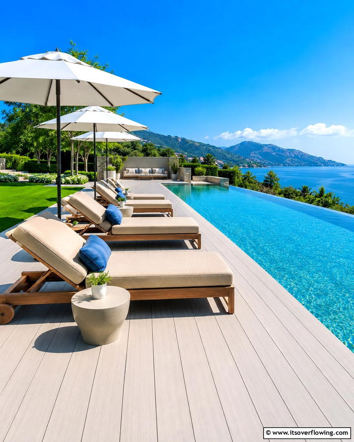Poolside Decks for Relaxation - 30 Large Deck Ideas for Expansive Outdoor Living Spaces