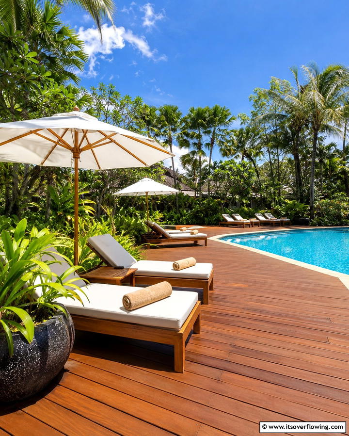 Poolside Decks - 25 Wood Deck Ideas for Outdoor Living Spaces