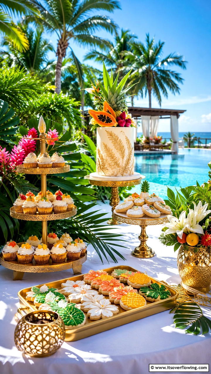 Poolside Dessert Table - 25 Pool Party Ideas for a Fun and Memorable Summer
