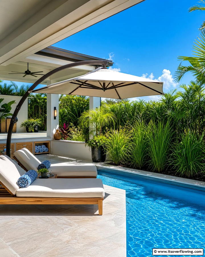 Poolside Extension - 21 Back Porch Ideas for Cozy and Functional Outdoor Spaces