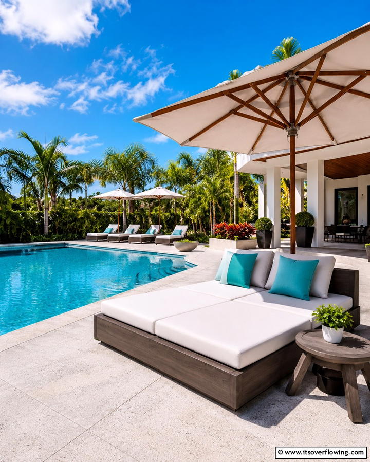 Poolside Lounge - 25 Outdoor Reading Nook Ideas for Relaxation