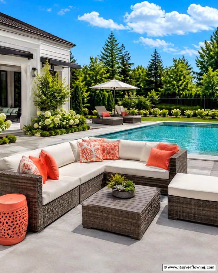 Poolside Outdoor Furniture - 25 Pool Decor Ideas to Transform Your Outdoor Space
