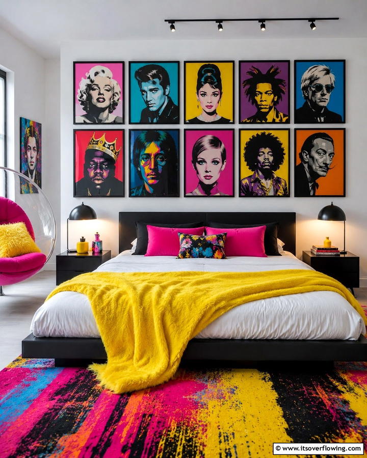 Pop Art Posters - 30 1980s Bedroom Decor Ideas for a Retro-Inspired Space