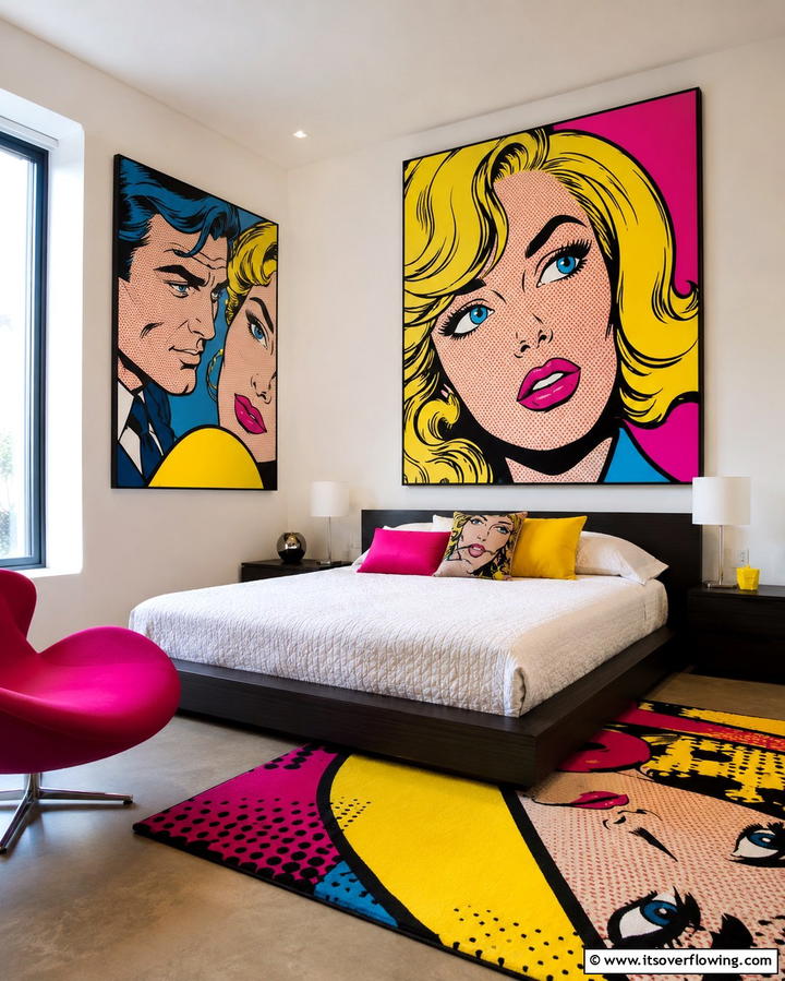 Pop Art Wall Hangings - 30 90s Bedroom Decor Ideas for Retro Rewind Style