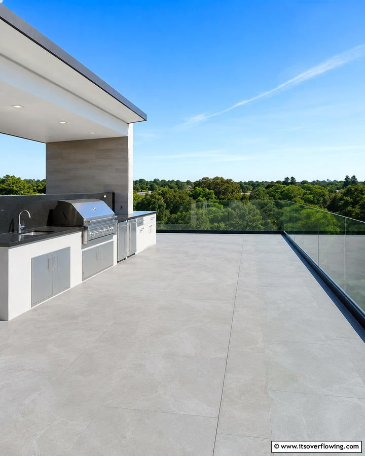 Porcelain Pavers - 25 Patio Tile Ideas to Upgrade Your Outdoor Flooring