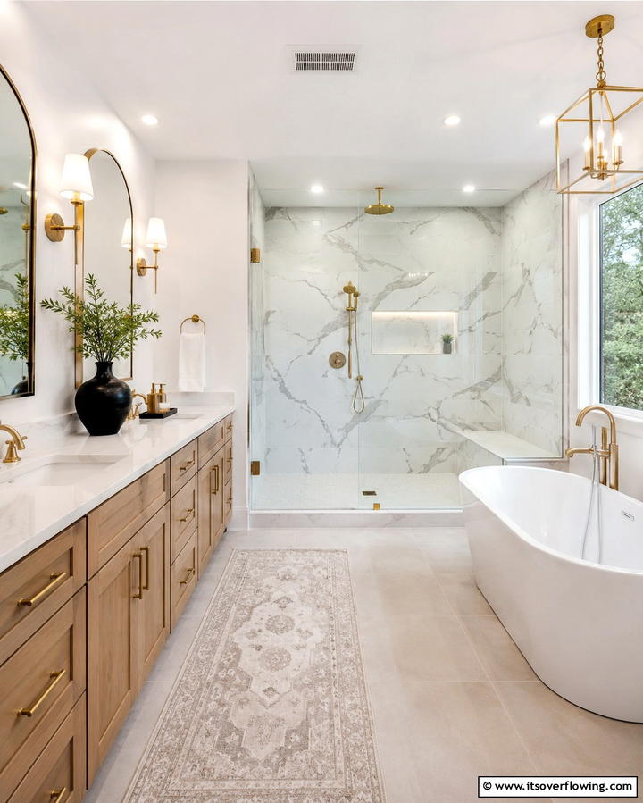 Porcelain Tile Shower Surrounds - 25 Shower Surround Ideas to Refresh Your Bathroom