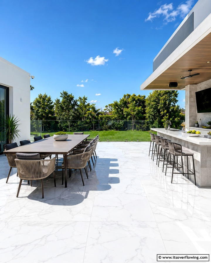 Porcelain Tiles for Versatility and Durability - 25 Patio Tile Ideas to Upgrade Your Outdoor Flooring