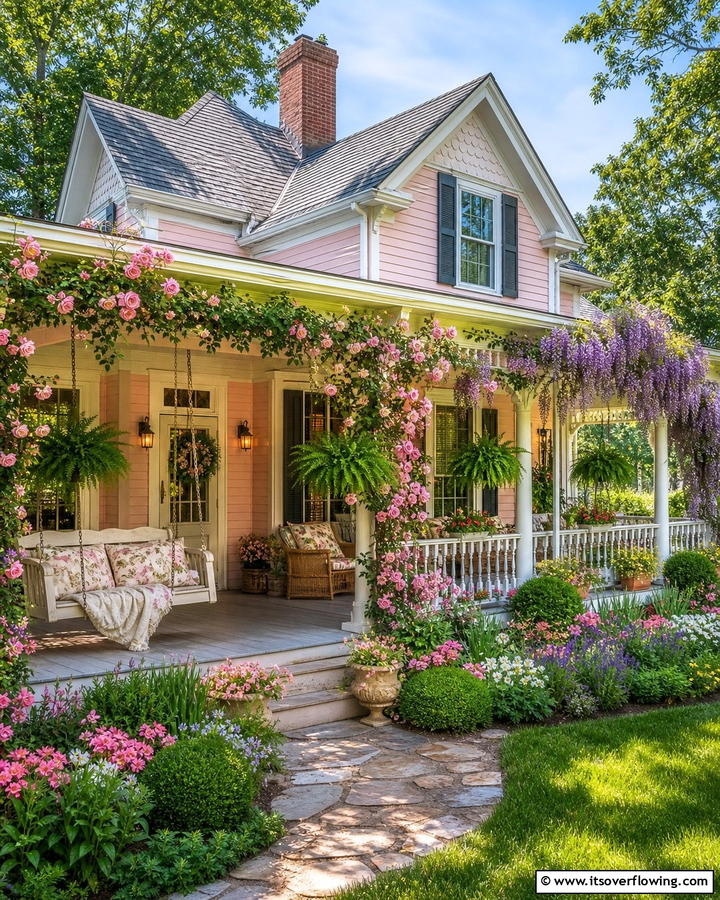 Porch Swings - 20 Charming Cottagecore House Exterior Ideas