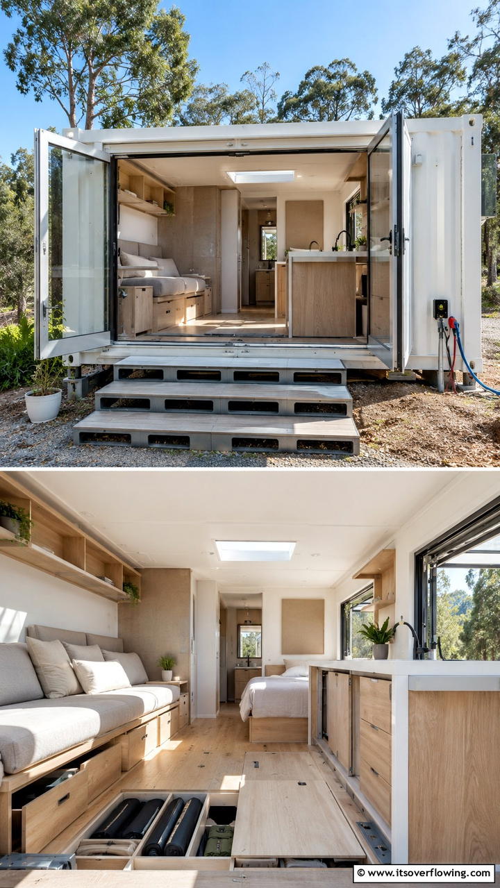 Portable Container Dwelling - 30 Container Home Ideas for Sustainable Living