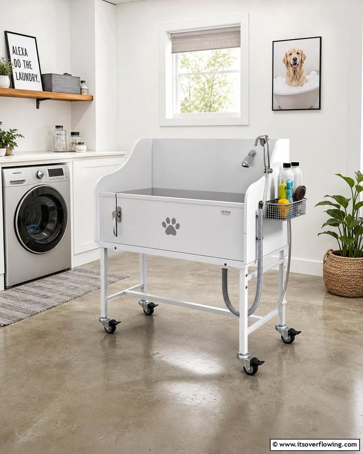 Portable Dog Wash Station with Wheels - 20 Dog Wash Station Ideas for a Clean and Happy Pet