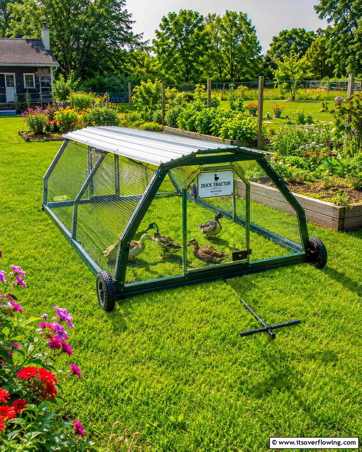 Portable Duck Tractor House - 25 Duck House Ideas for Your Backyard