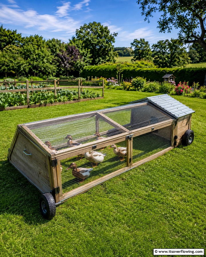 Portable Duck Tractor - 25 Duck House Ideas for Your Backyard