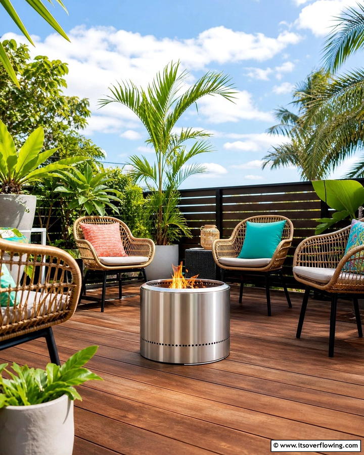 Portable Fire Pit - 25 Backyard Fire Pit Ideas for Cozy Landscaping