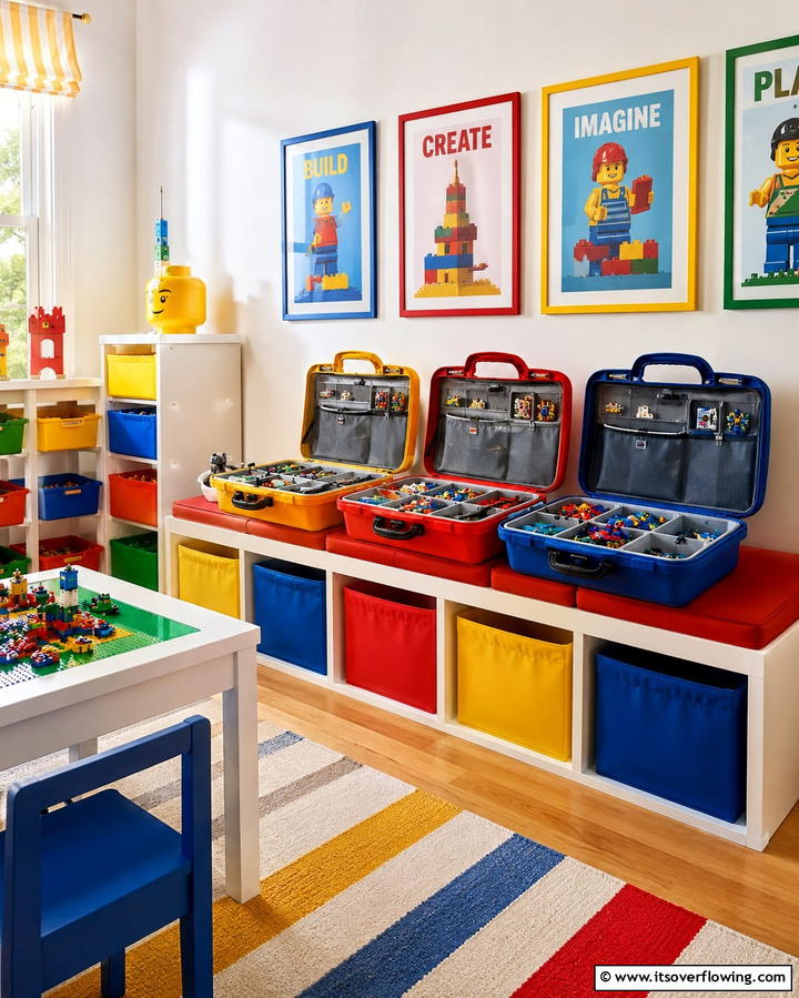 Portable Lego Carry Cases - 30 Creative Lego Storage Ideas to Organize Kids’ Spaces