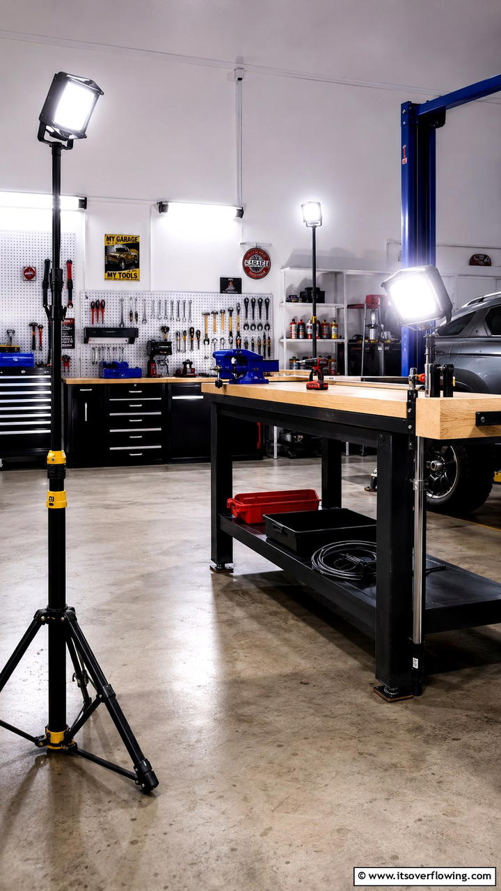 Portable Lighting Options - 30 Garage Lighting Ideas for Bright, Functional Spaces